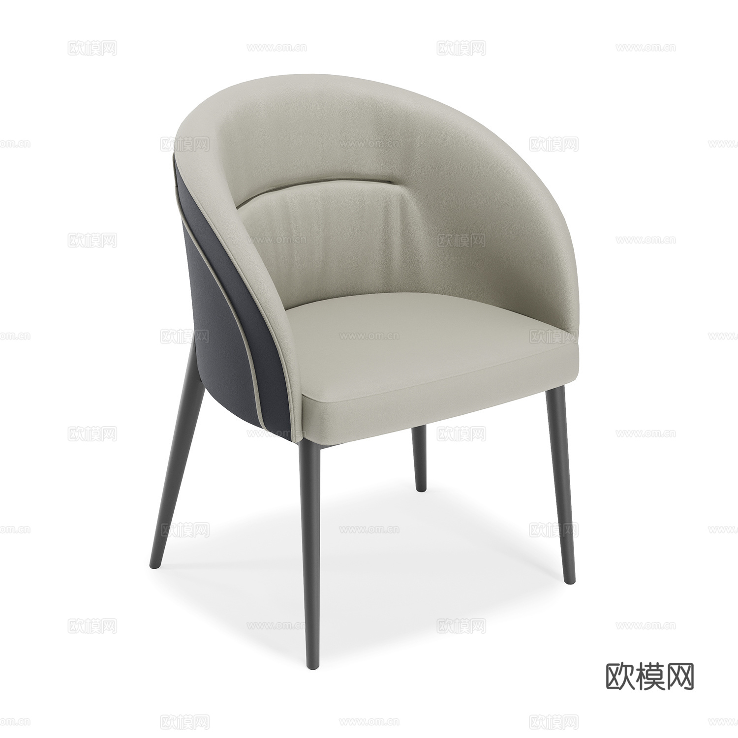 现代单椅 餐椅3d模型
