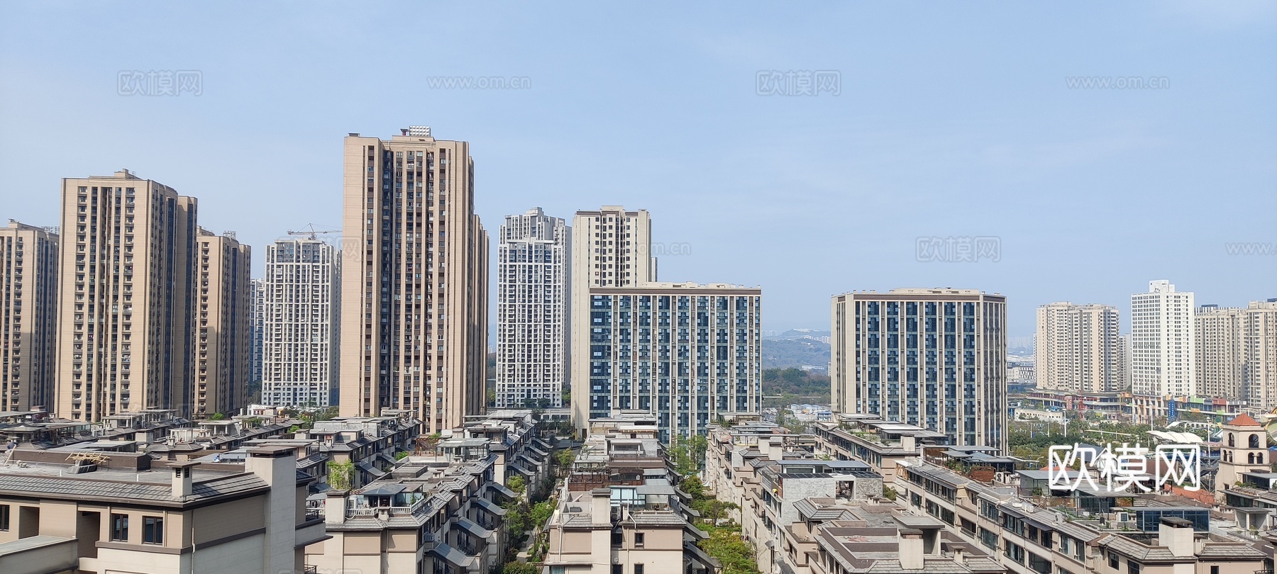 高清小区白天外景贴图