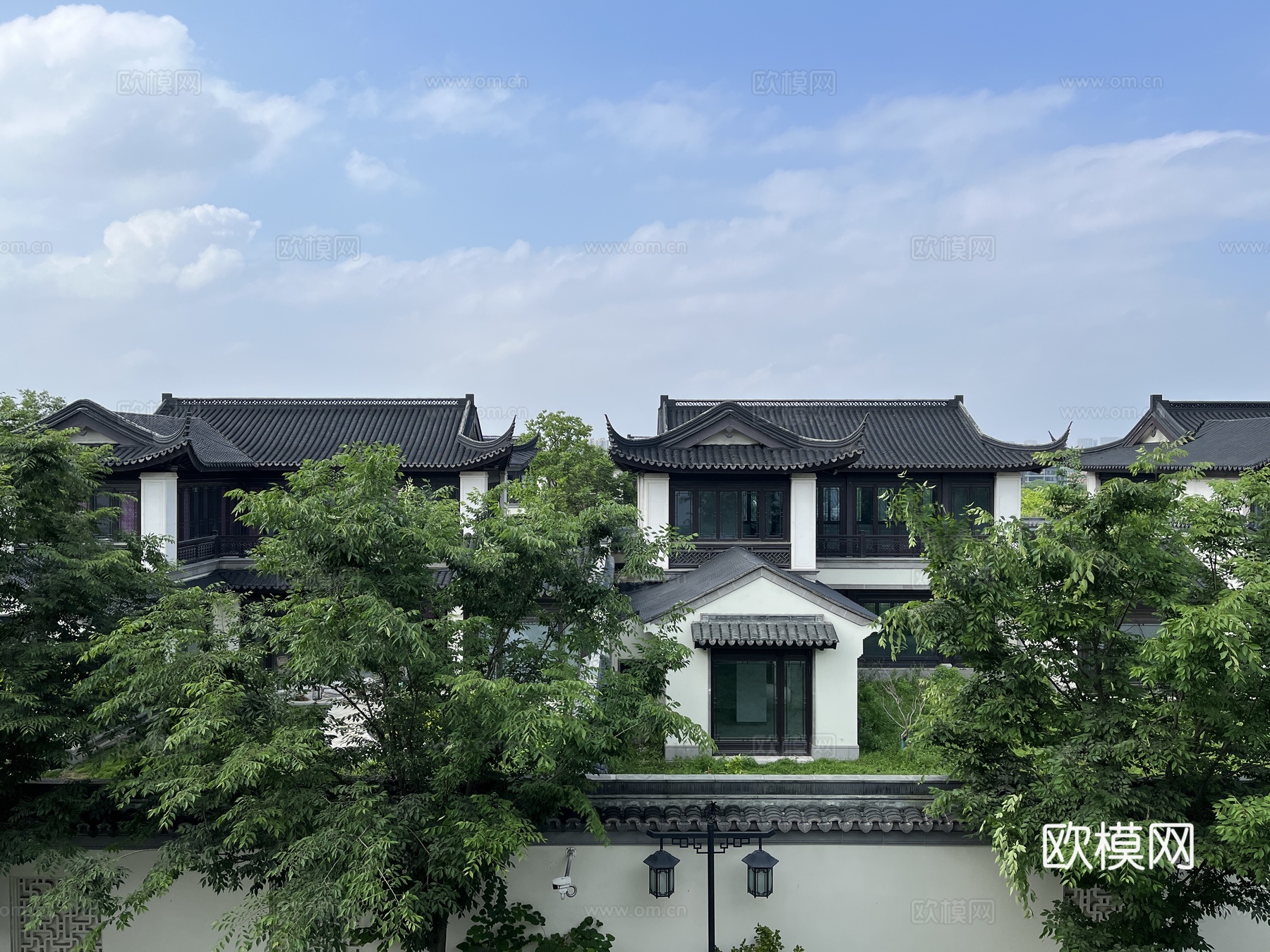 高清别墅小区外景