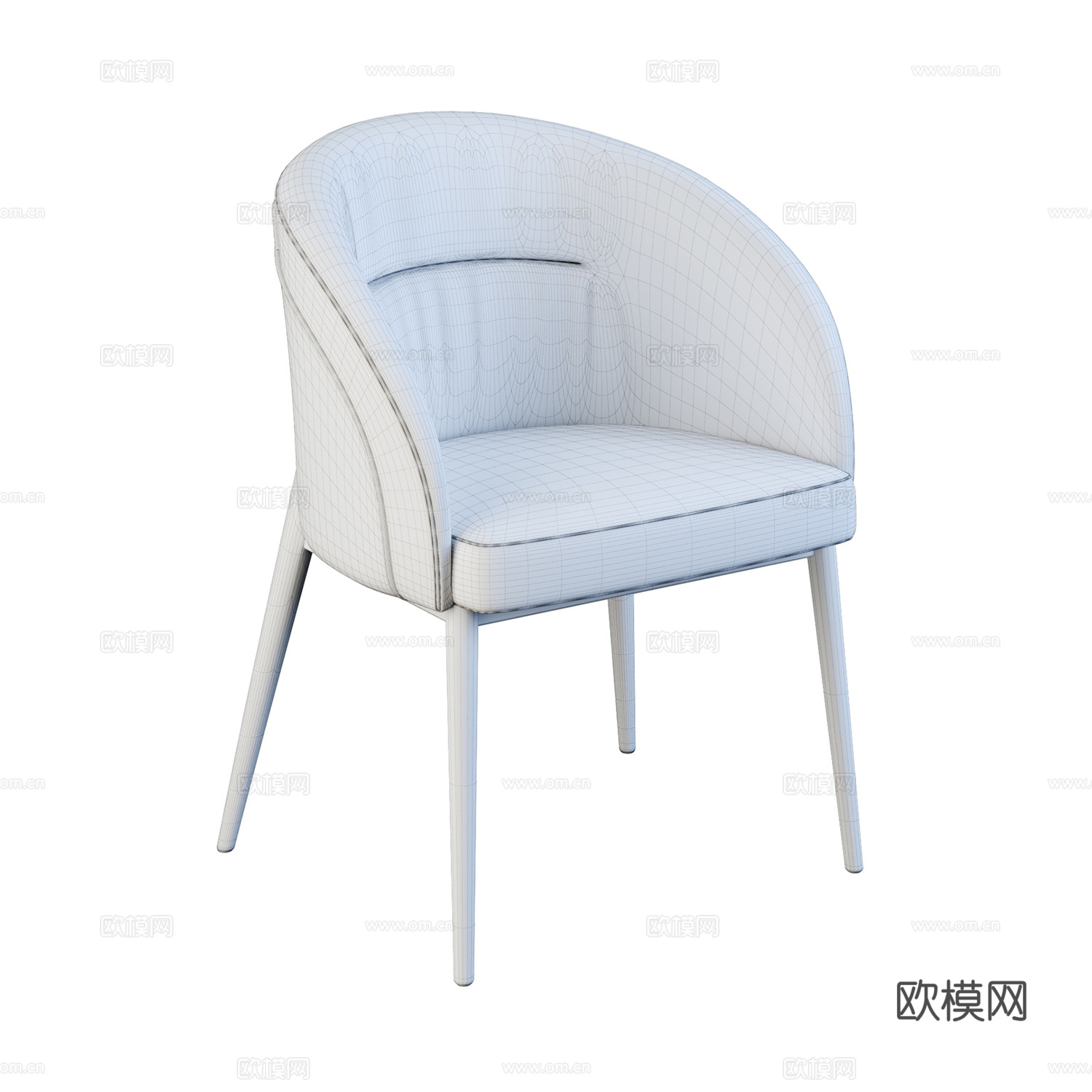 现代单椅 餐椅3d模型