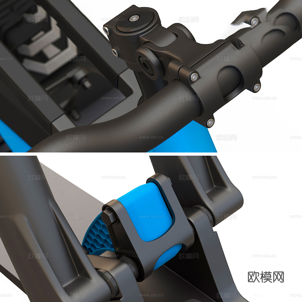 雪地自行车3d模型