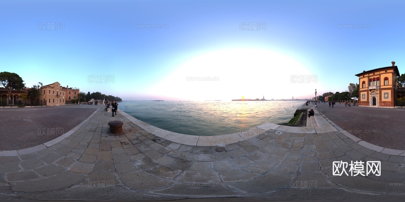 风景 水边湖景 HDR