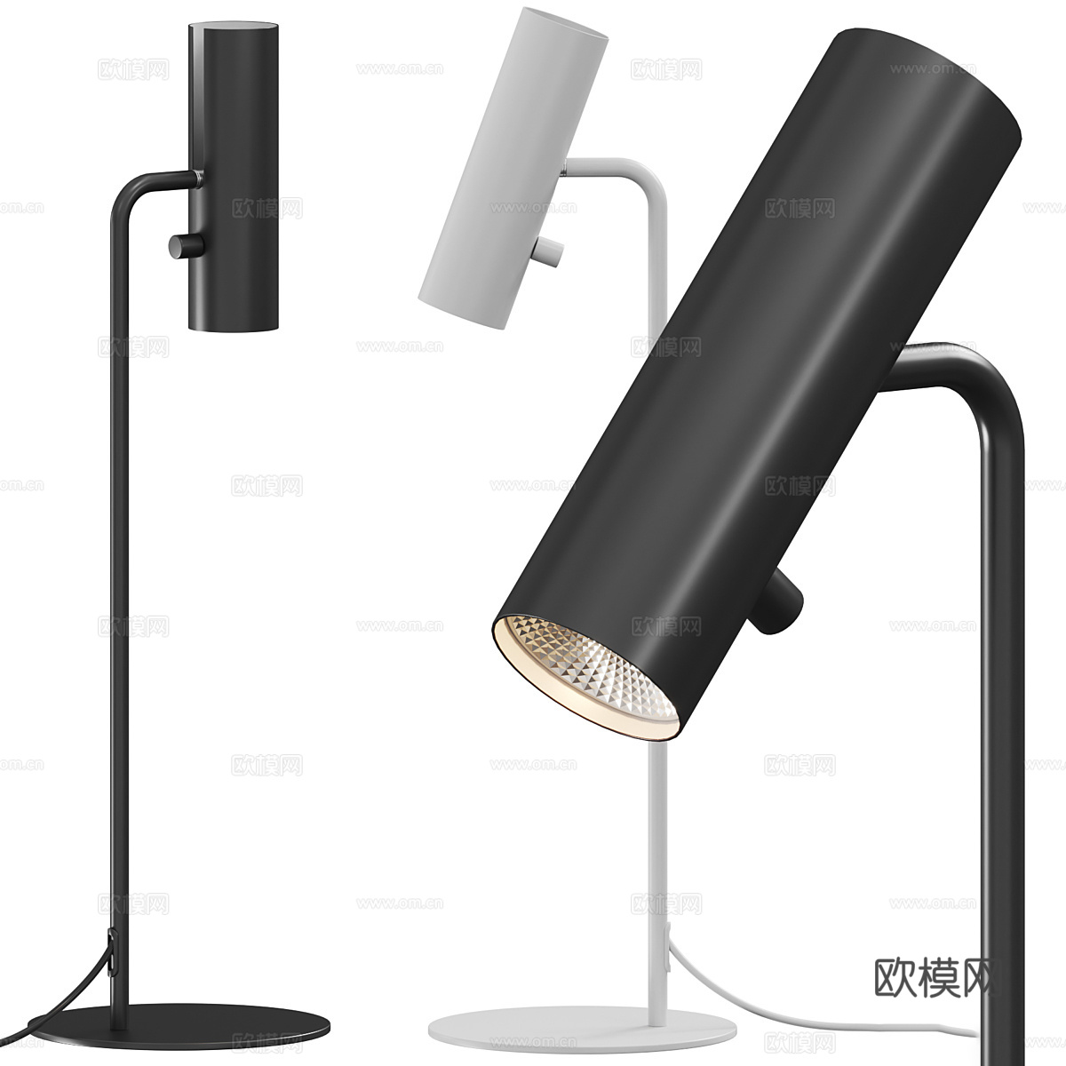 现代意式极简台灯3d模型