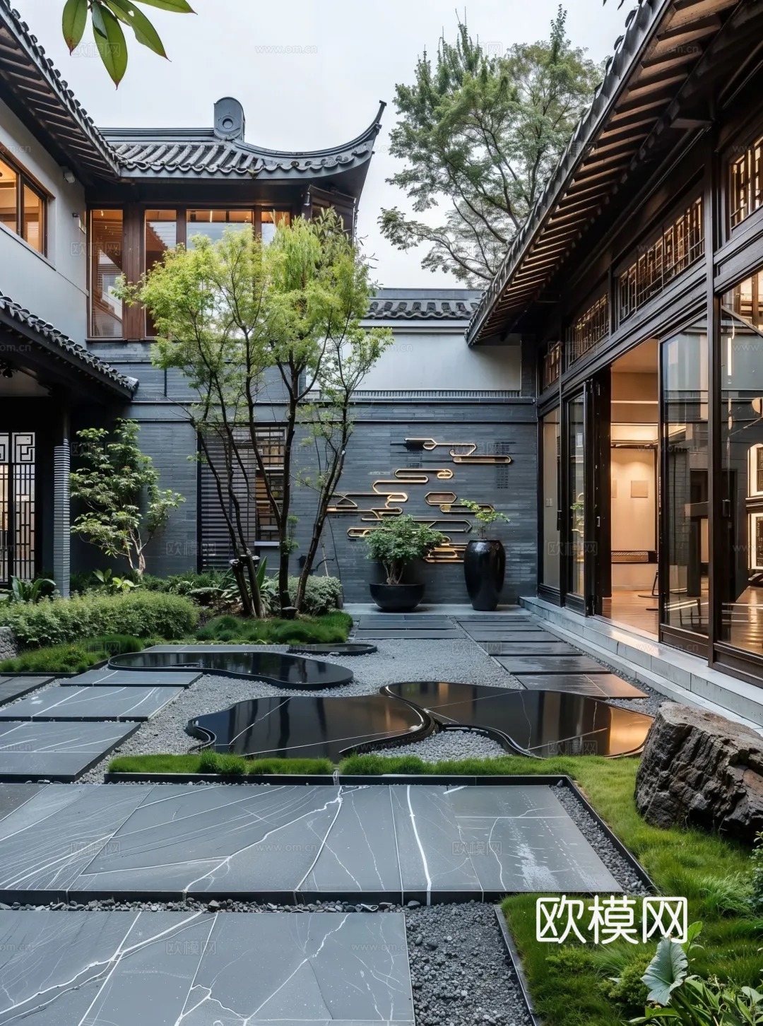 中式园林庭院景观