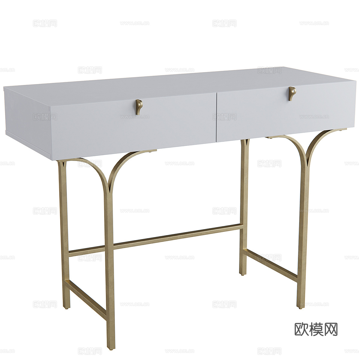 现代轻奢 Sunpan Celine 书桌3d模型