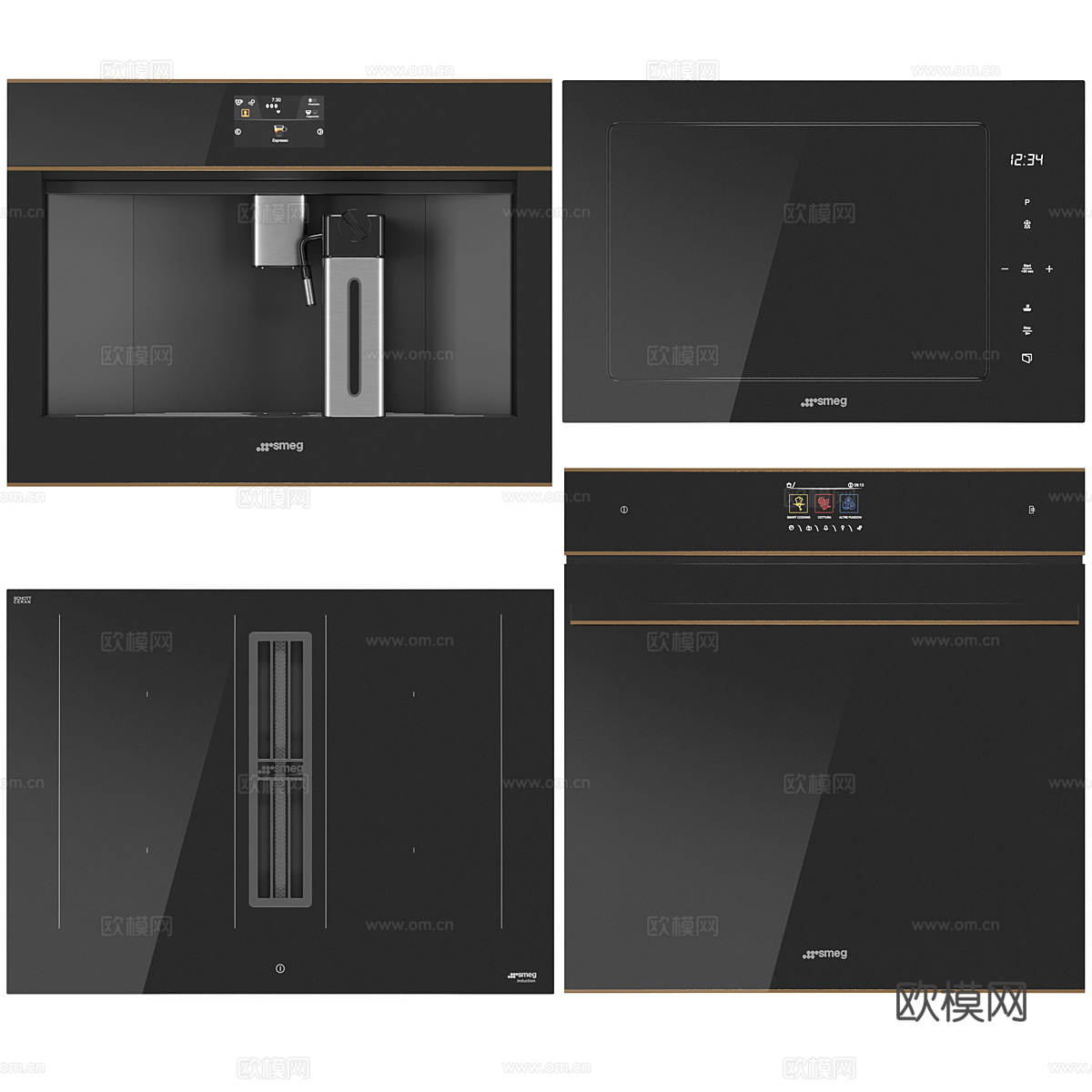 SMEG 厨房电器3d模型