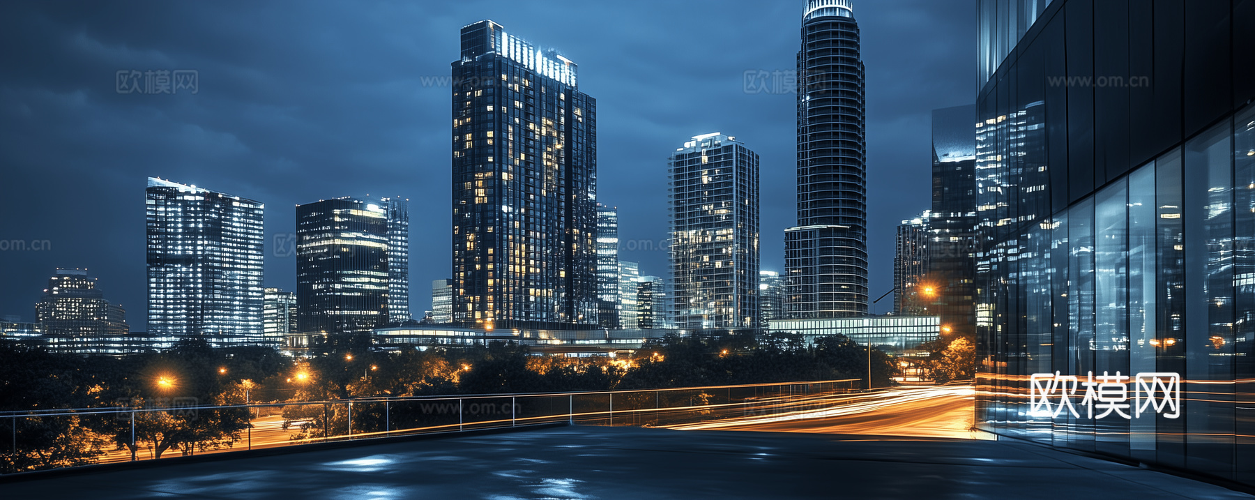 高清都市城市夜景贴图