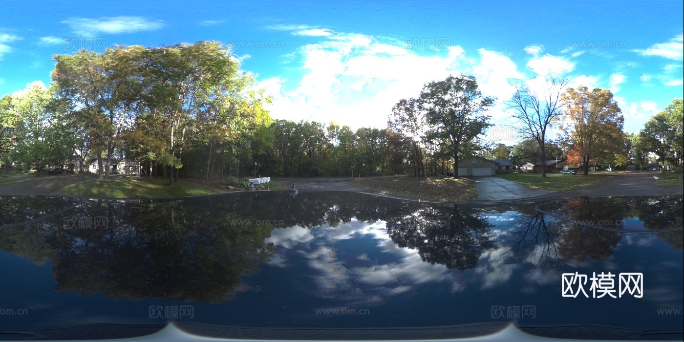 风景 水边湖景 hdr