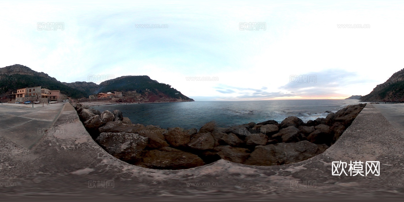 风景 水边湖景 hdr