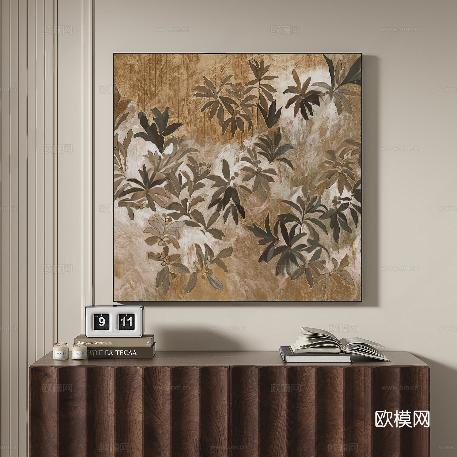 法式中古挂画su模型