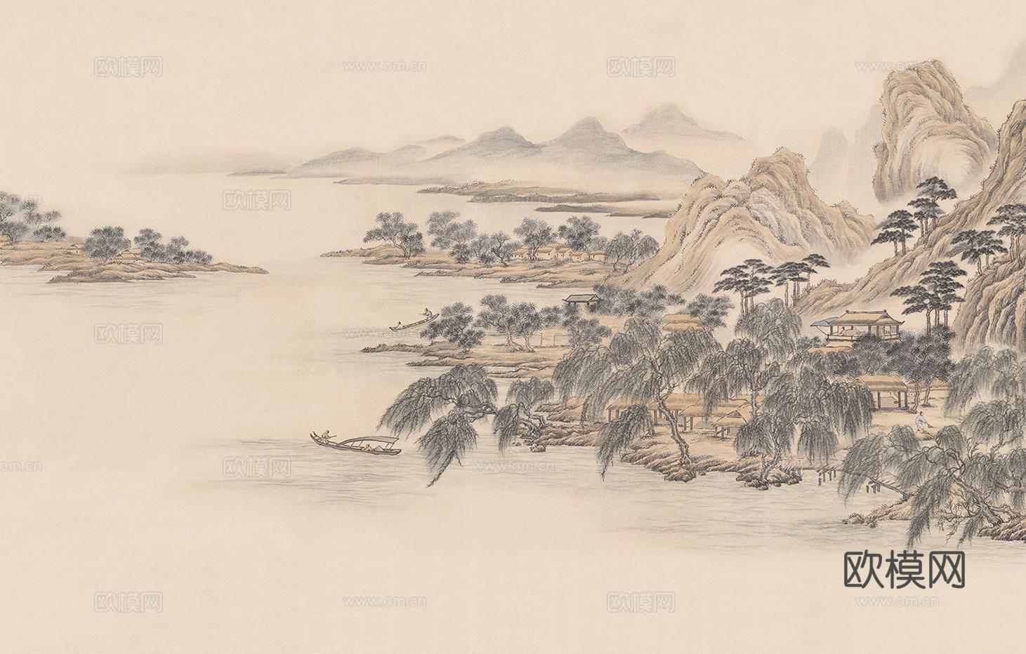 新中式水墨字画装饰画