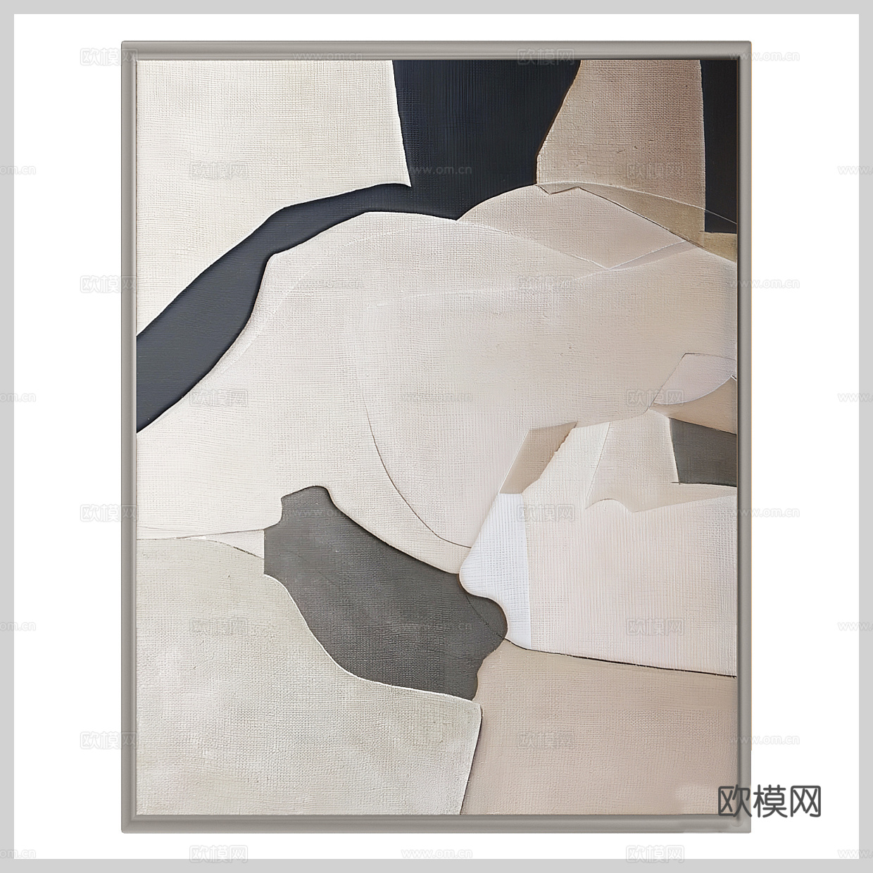 侘寂风挂画 抽象画 茶室挂画 书房挂画 客厅挂画 餐厅挂画3d模型