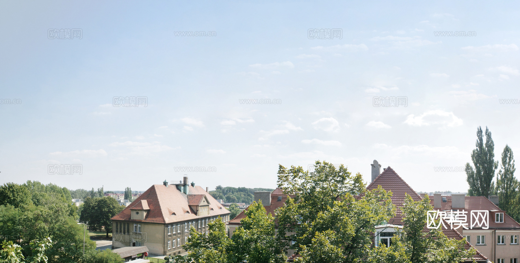 高清别墅小区外景