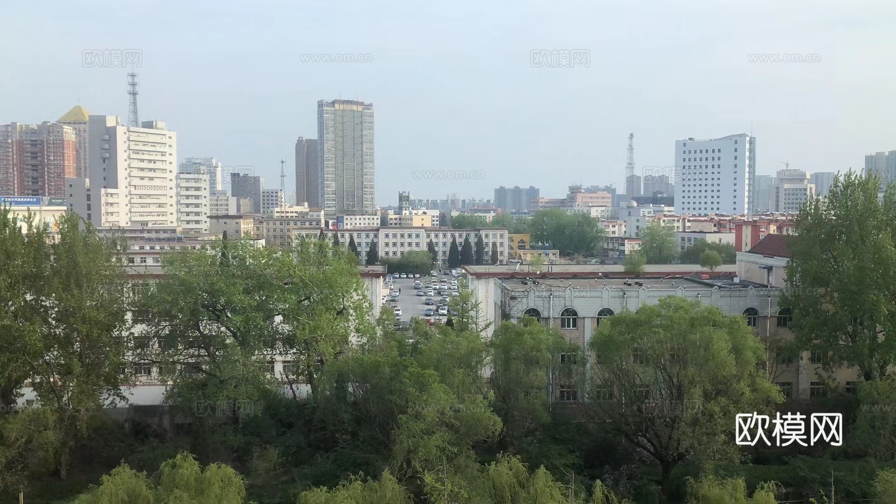 高清小区白天外景贴图