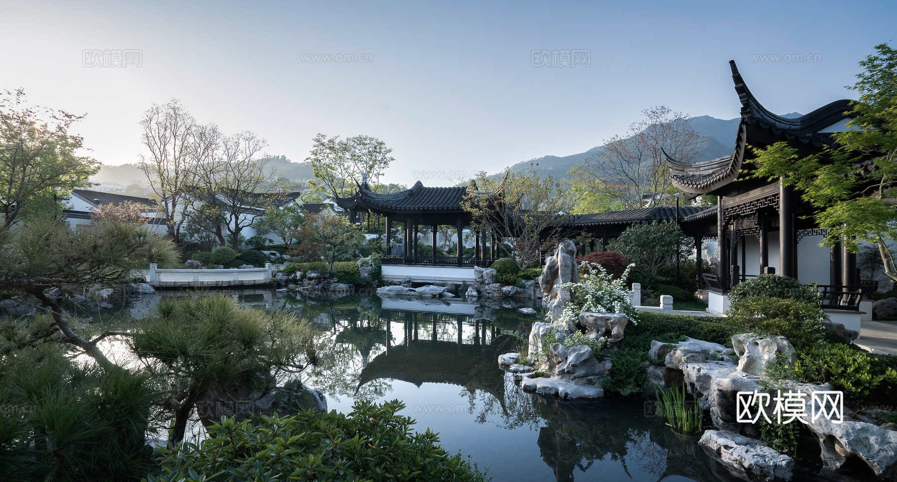 中式园林庭院景观