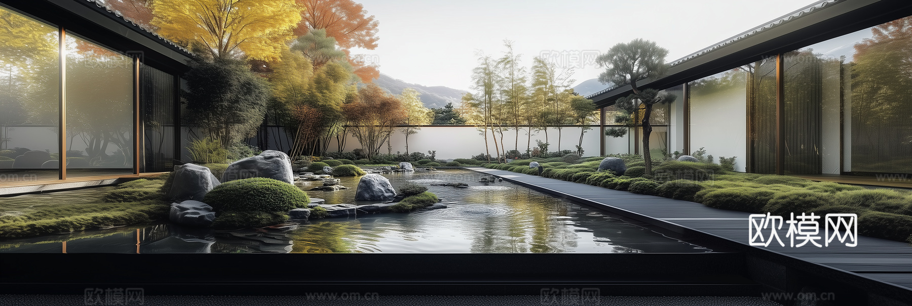 中式园林庭院景观