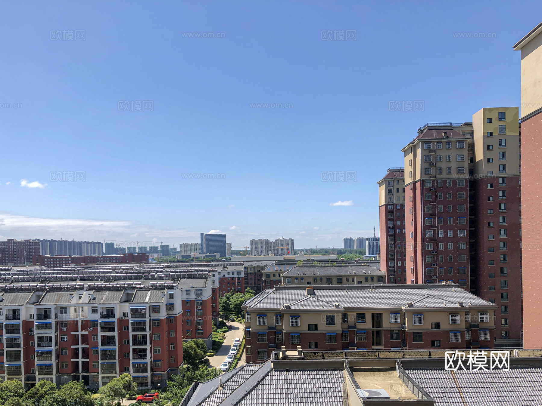高清小区白天外景贴图