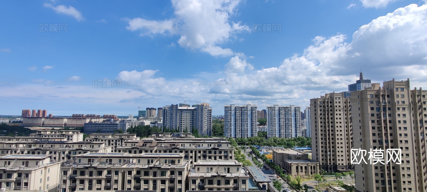高清小区白天外景贴图