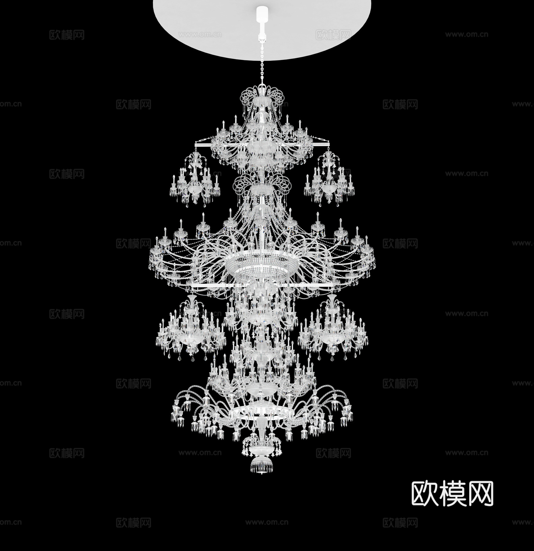 水晶大灯3d模型