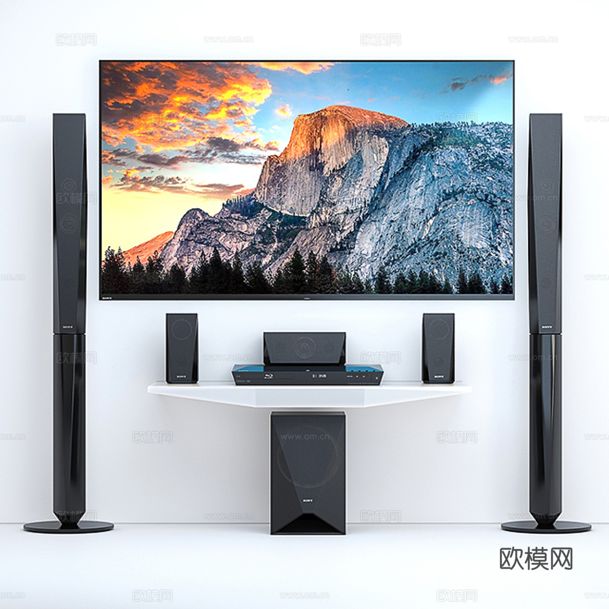 电视免费3d模型