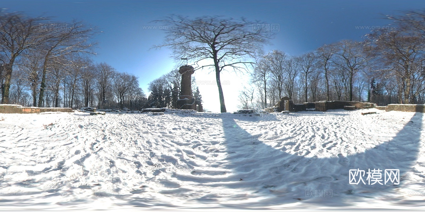 雪景 天空外景 HDR