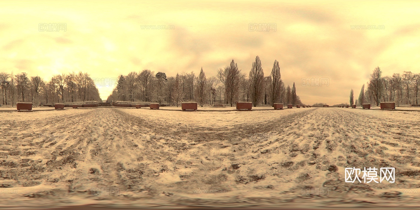 雪景 天空外景 HDR
