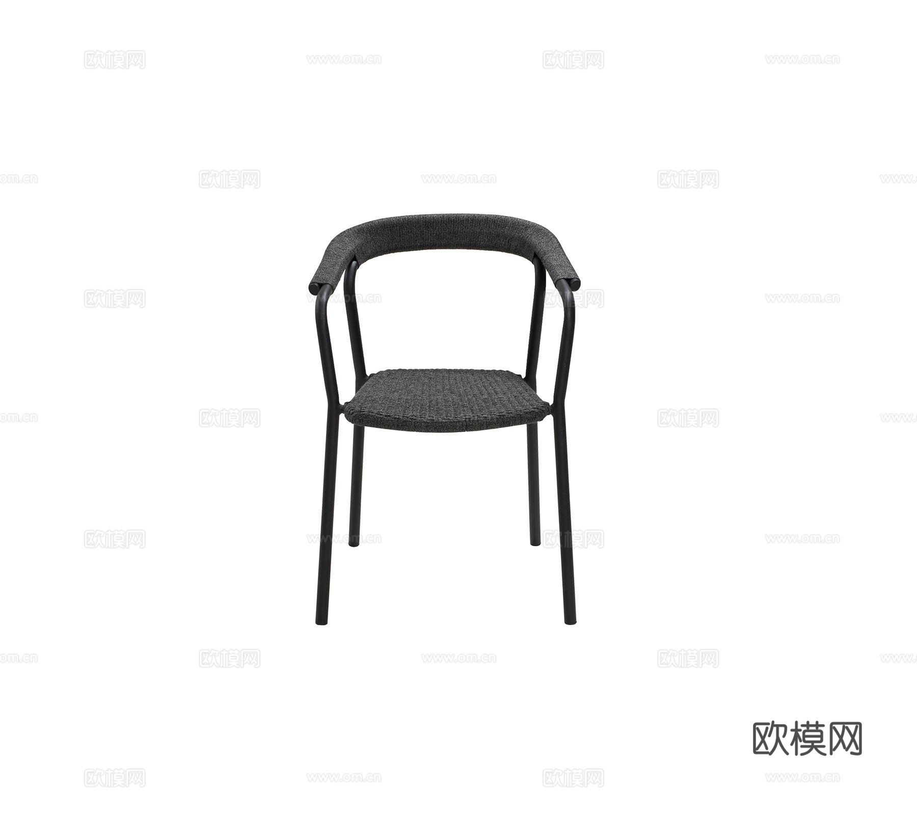 现代户外椅 单人椅 金属椅 餐椅 休闲椅组合3d模型