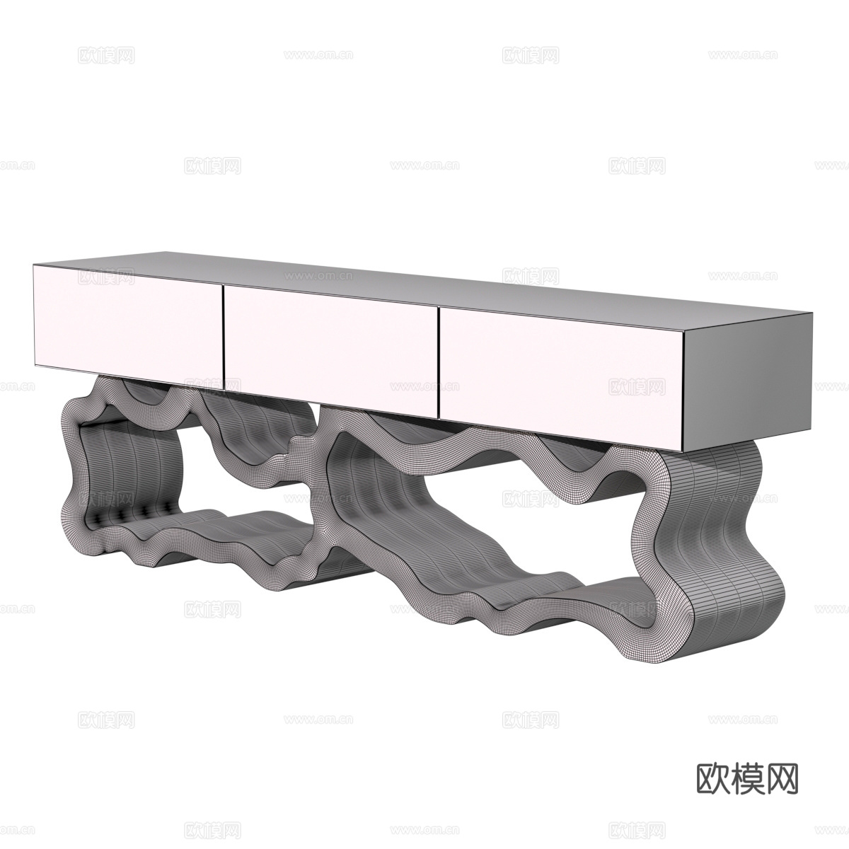 诧寂风玄关柜 边柜3d模型