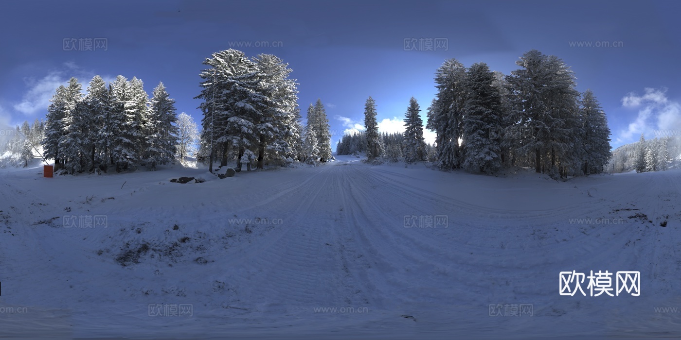 雪景 天空外景 HDR