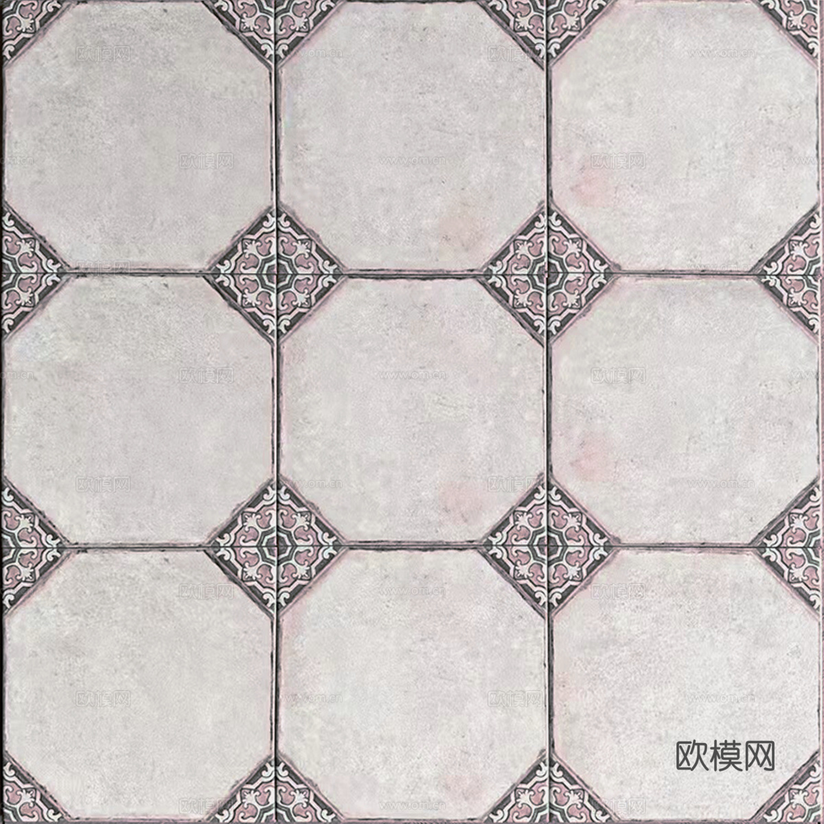 复古风小花砖