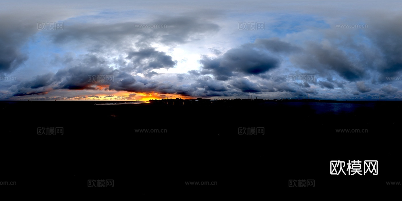 HDR 高清 黄昏天空
