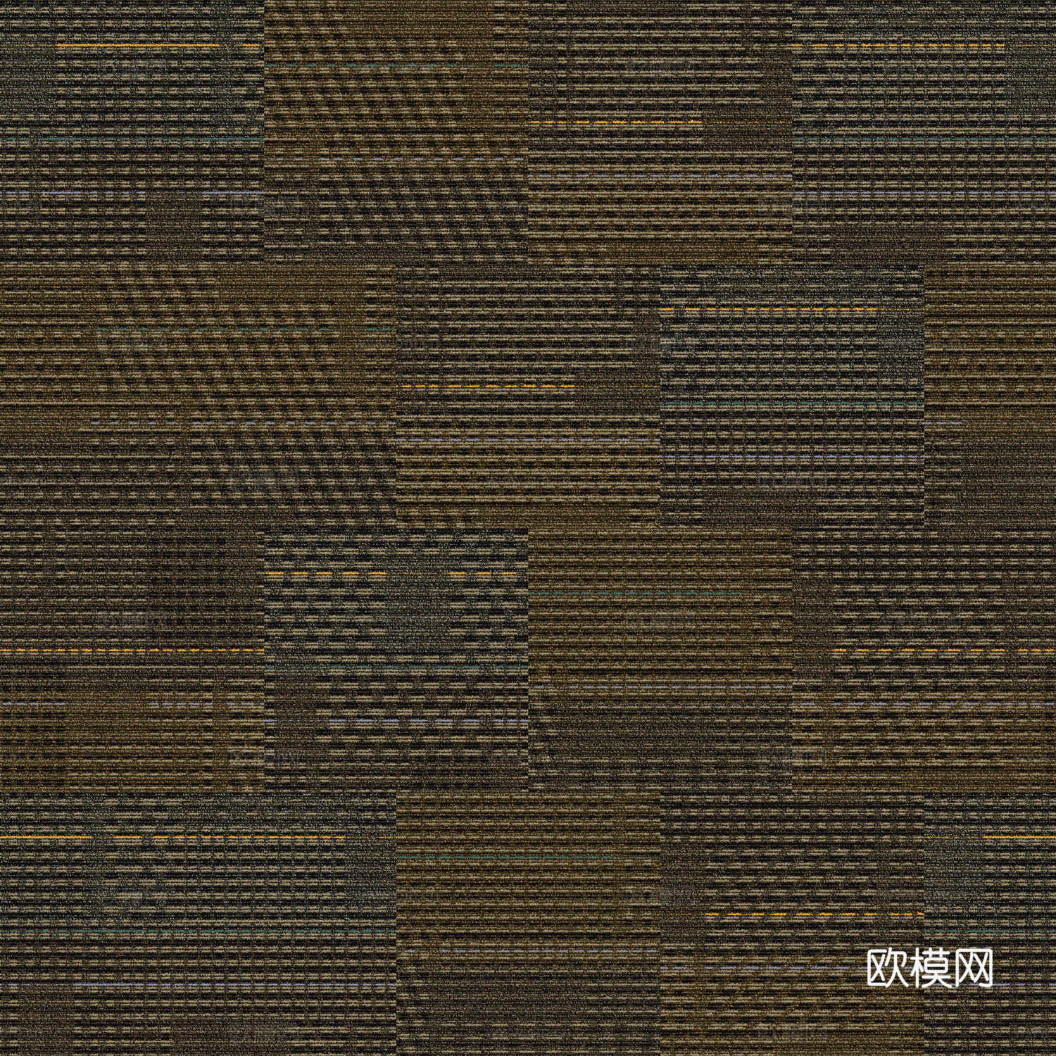 无缝复古棕色地毯 原木风装饰地毯 条纹地毯