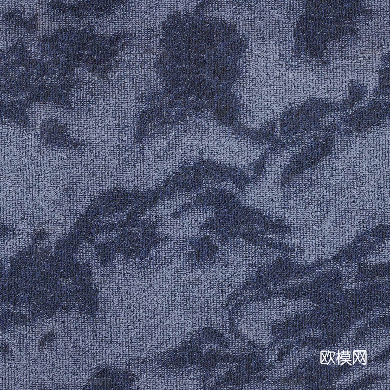 无缝复古简约酒店办公地毯 度假风蓝灰中式山水地毯