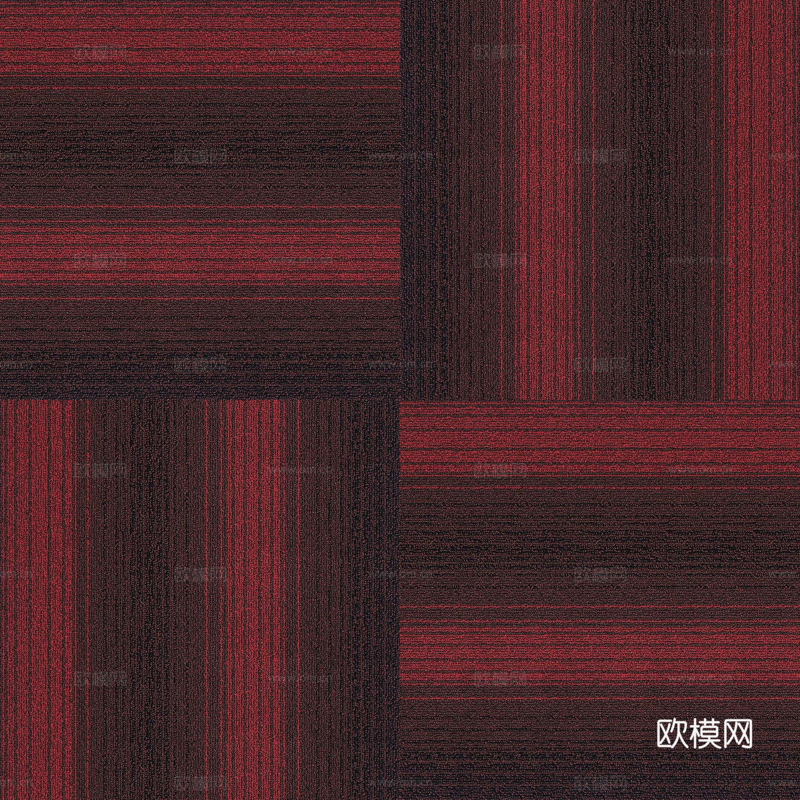 无缝红色拼块地毯条纹地毯