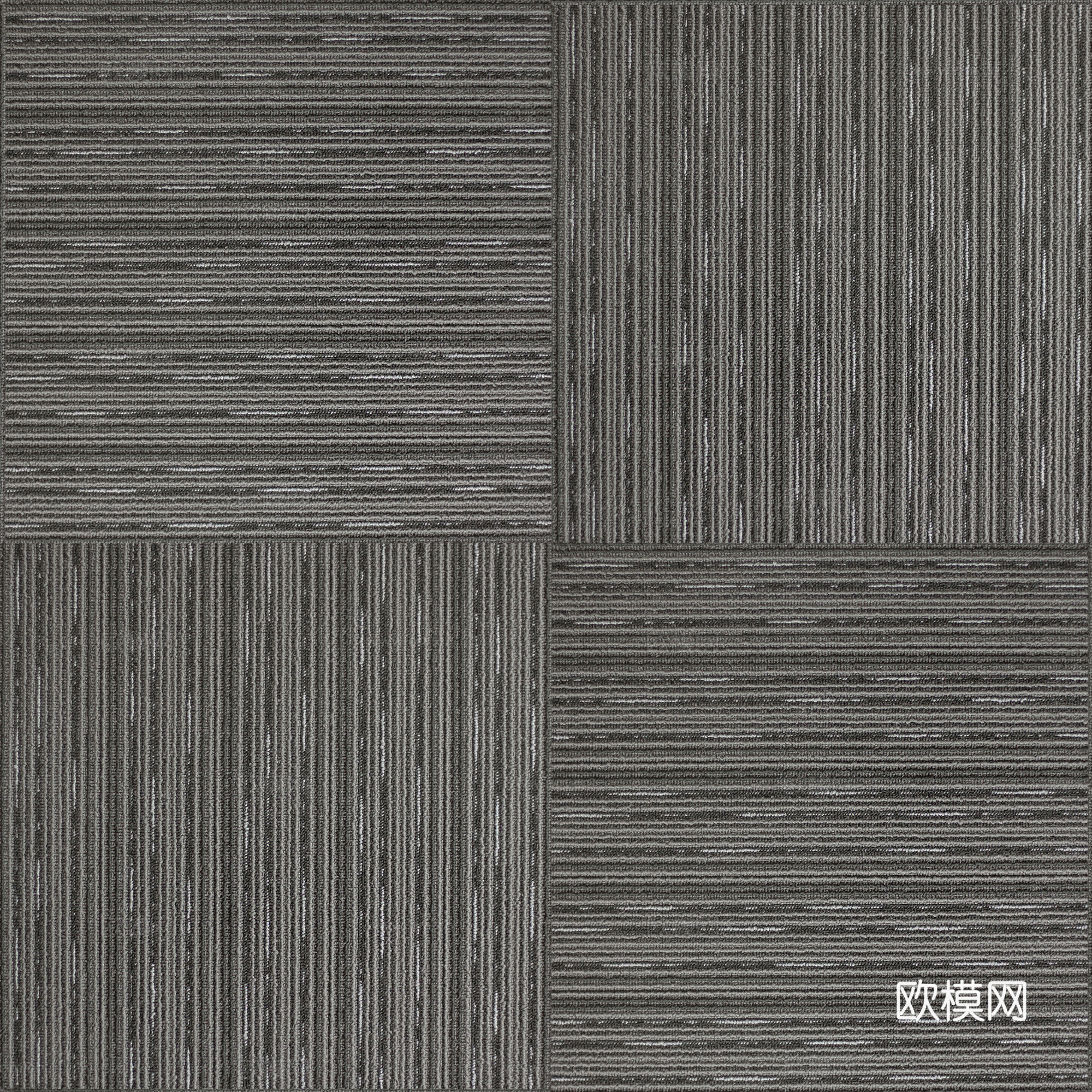 无缝灰色拼块地毯 条纹办公地毯