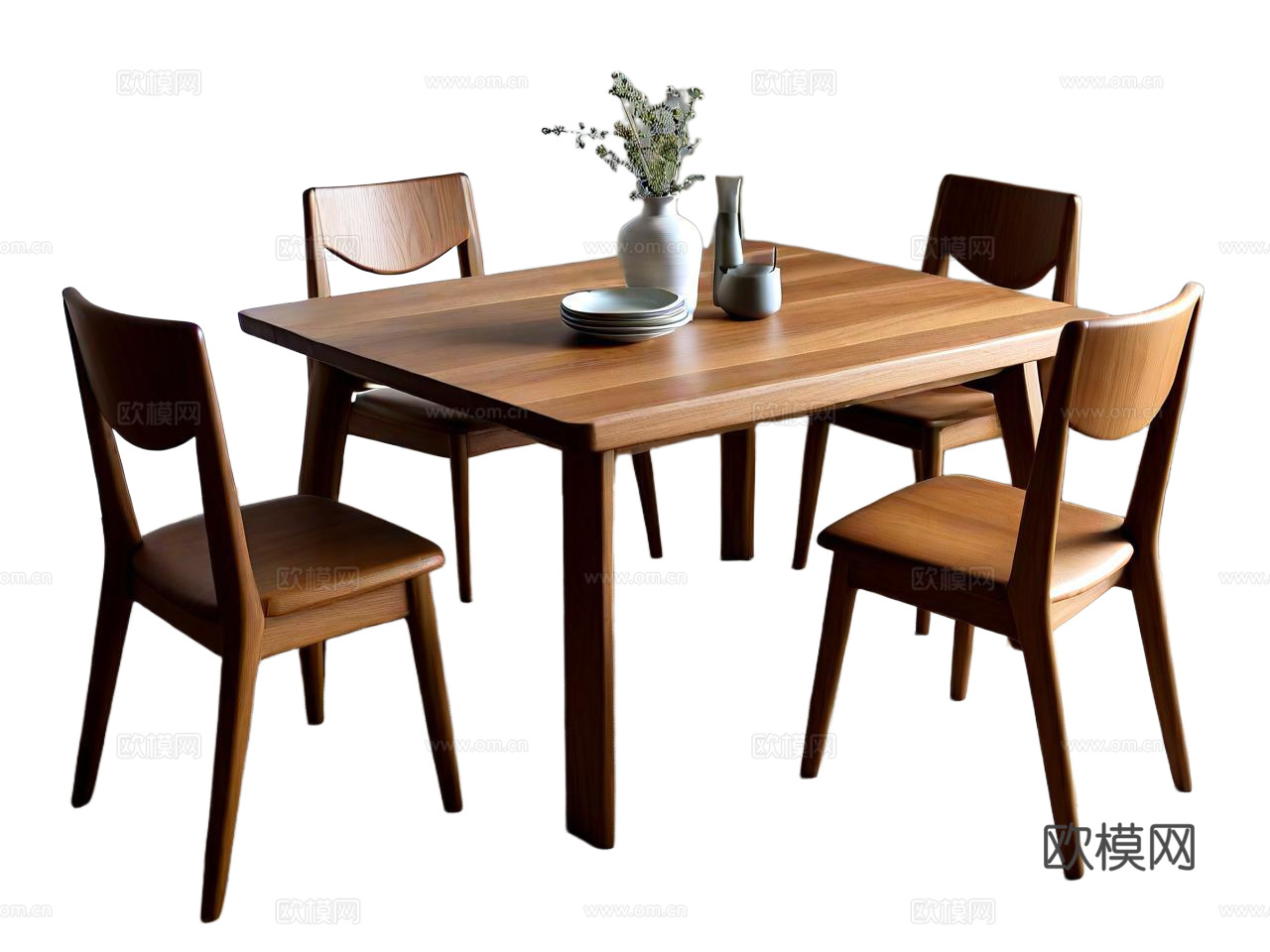北欧餐桌椅组合下载