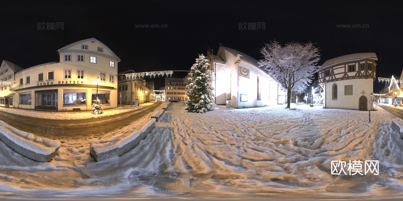 HDR 雪地 雪景
