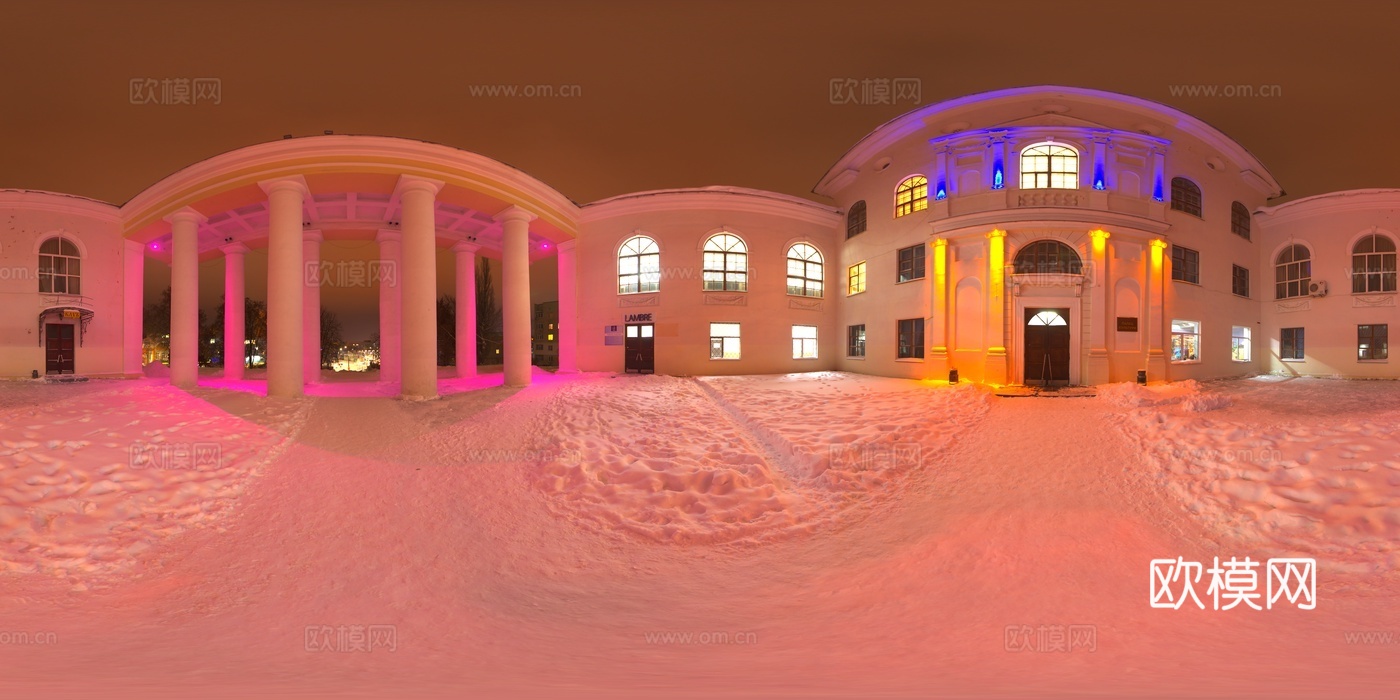 HDR 雪地 雪景