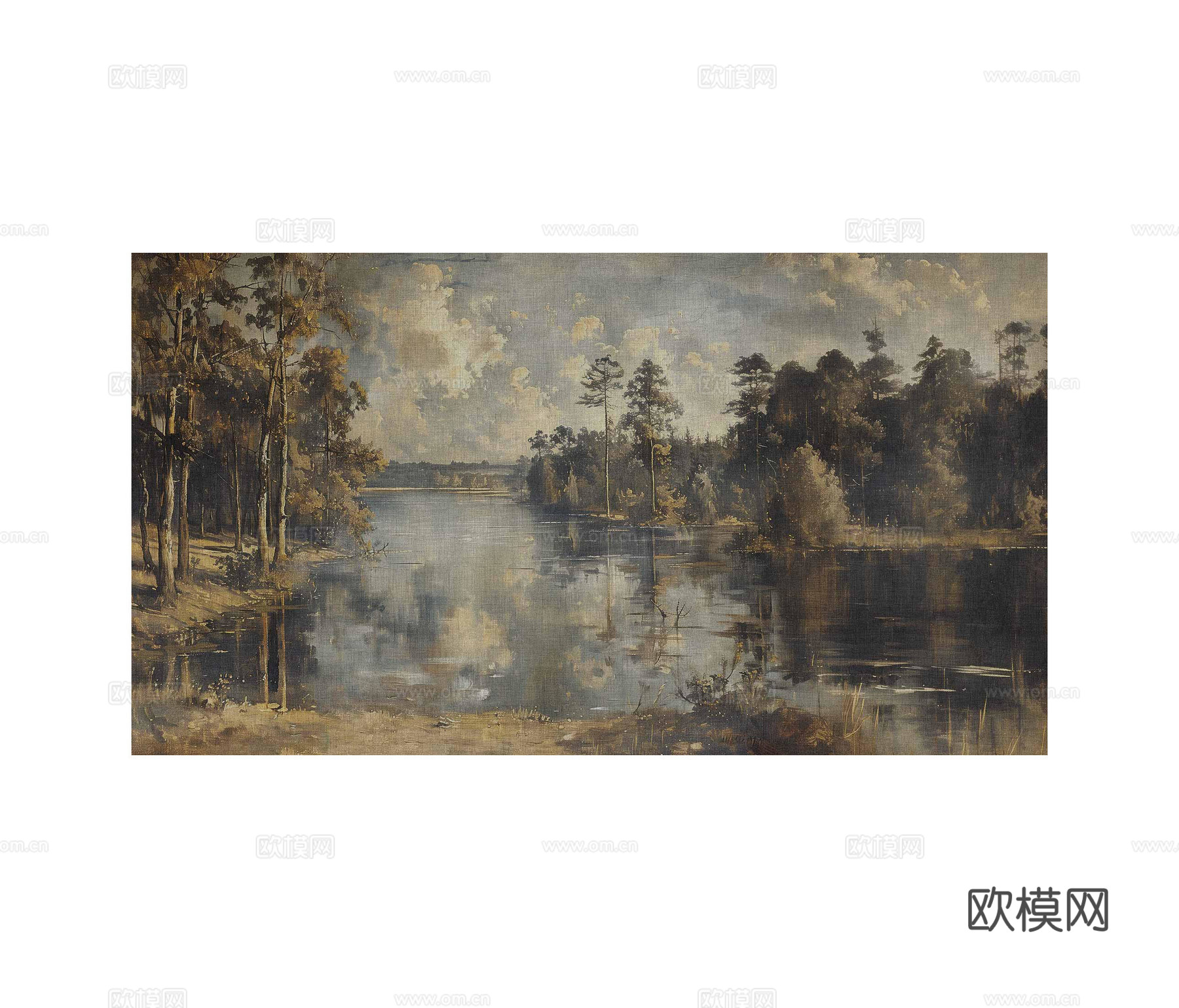 蓝色棕色风景壁纸