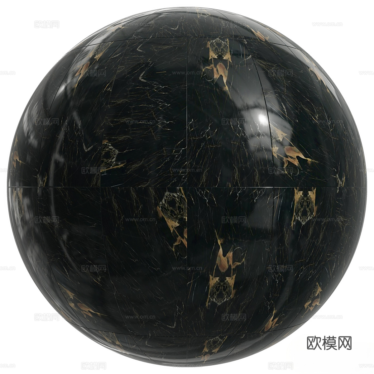 现代灰色大理石瓷砖 黑色大理石地砖 深色大理石 地砖3d模型
