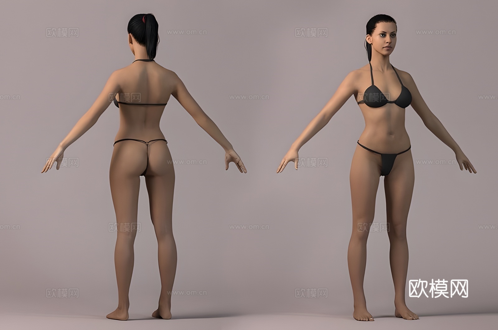 女模特3d模型