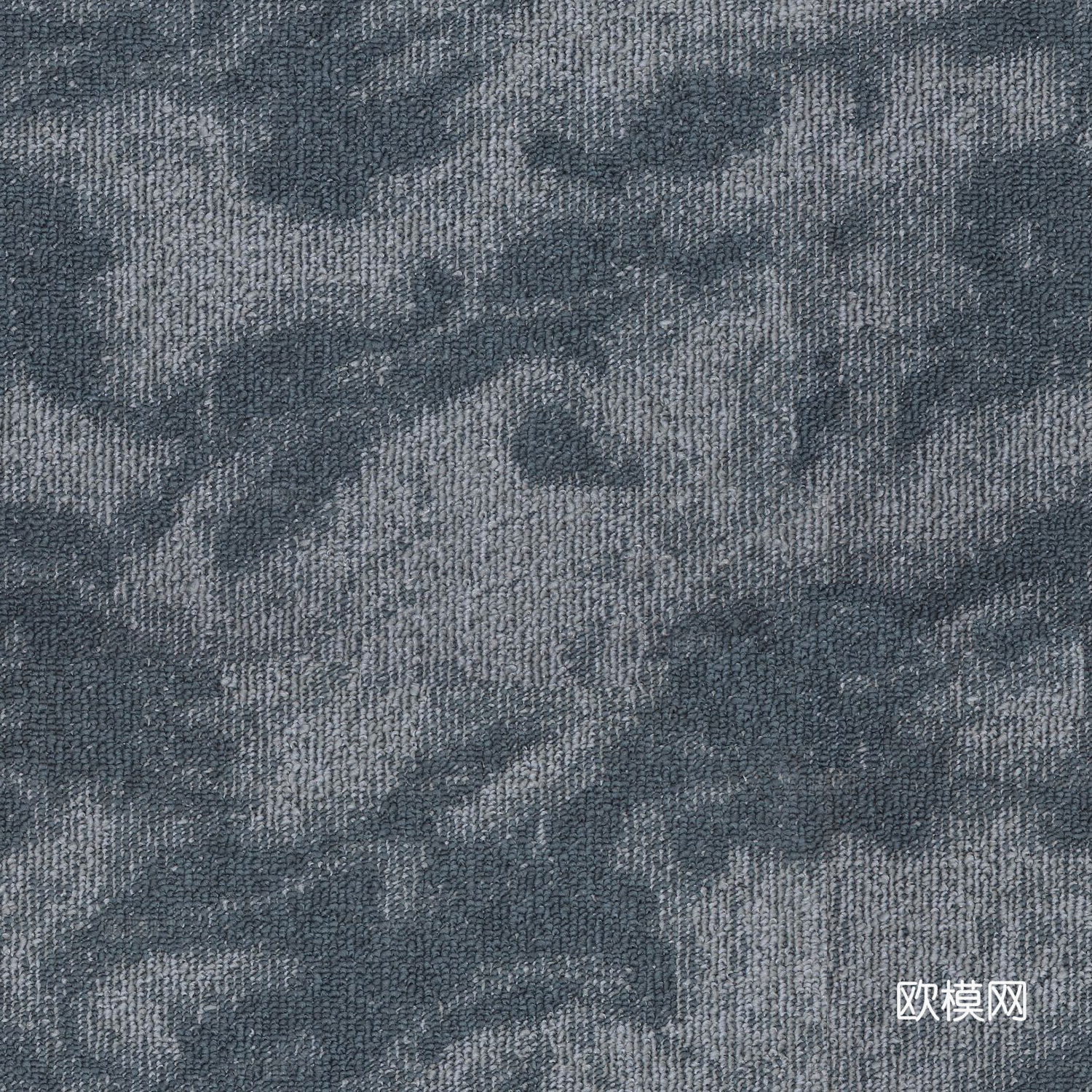 无缝复古简约酒店办公地毯 蓝灰中式山水地毯