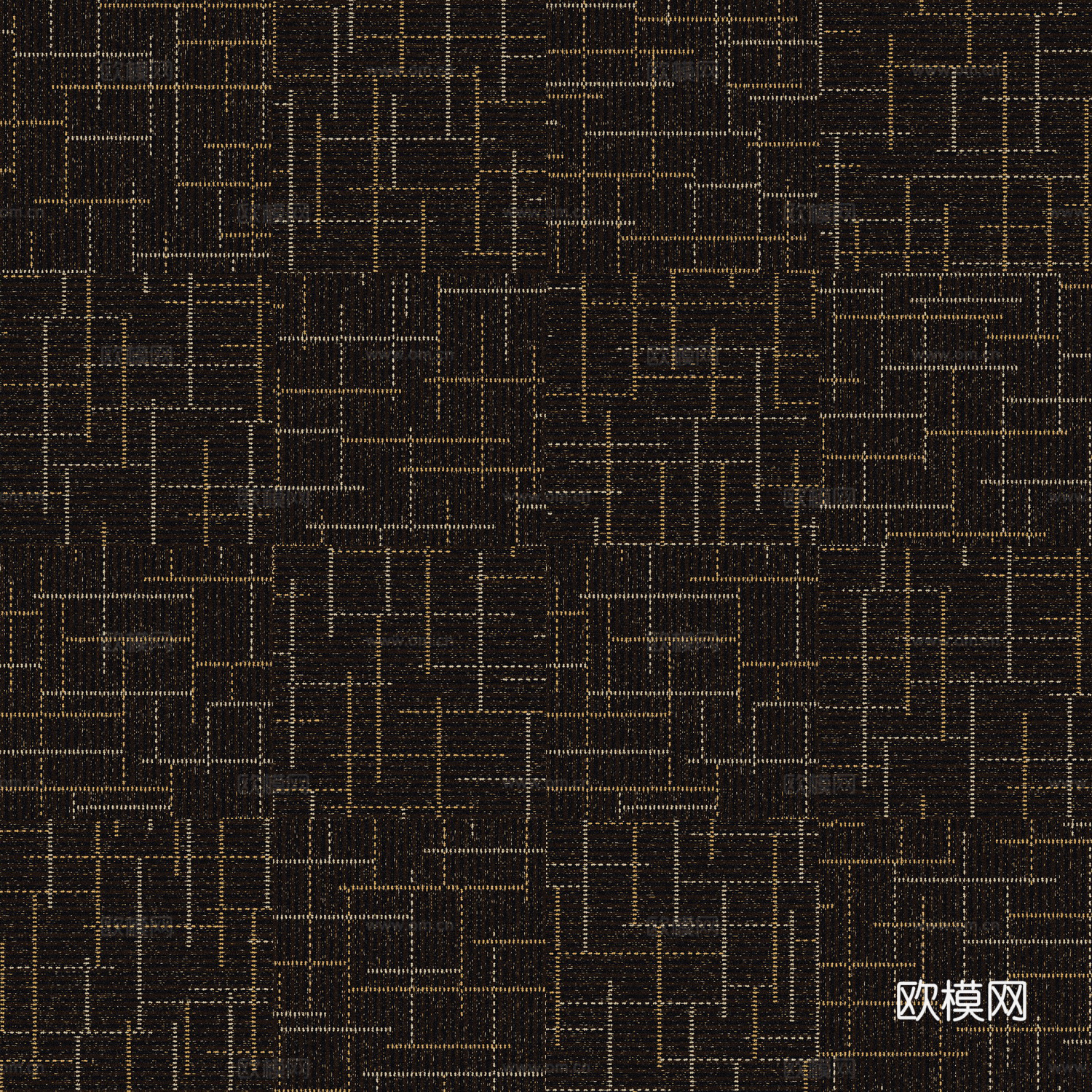 无缝黑咖黄色条纹地毯 酒店地毯