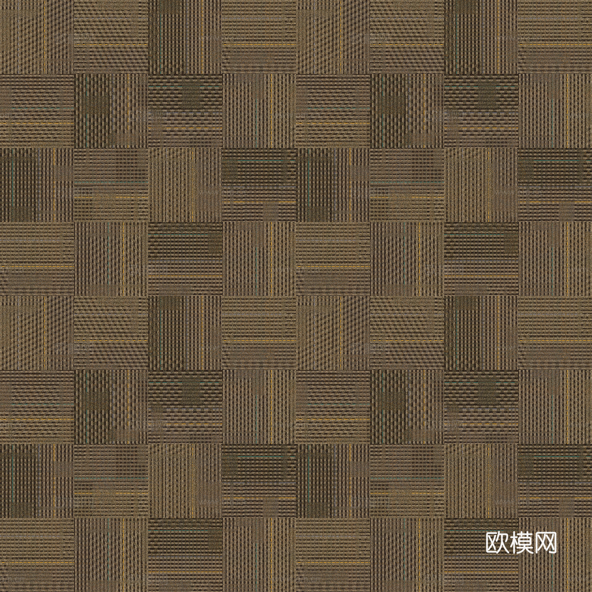 无缝棕咖地毯 原木风地毯 方块地毯