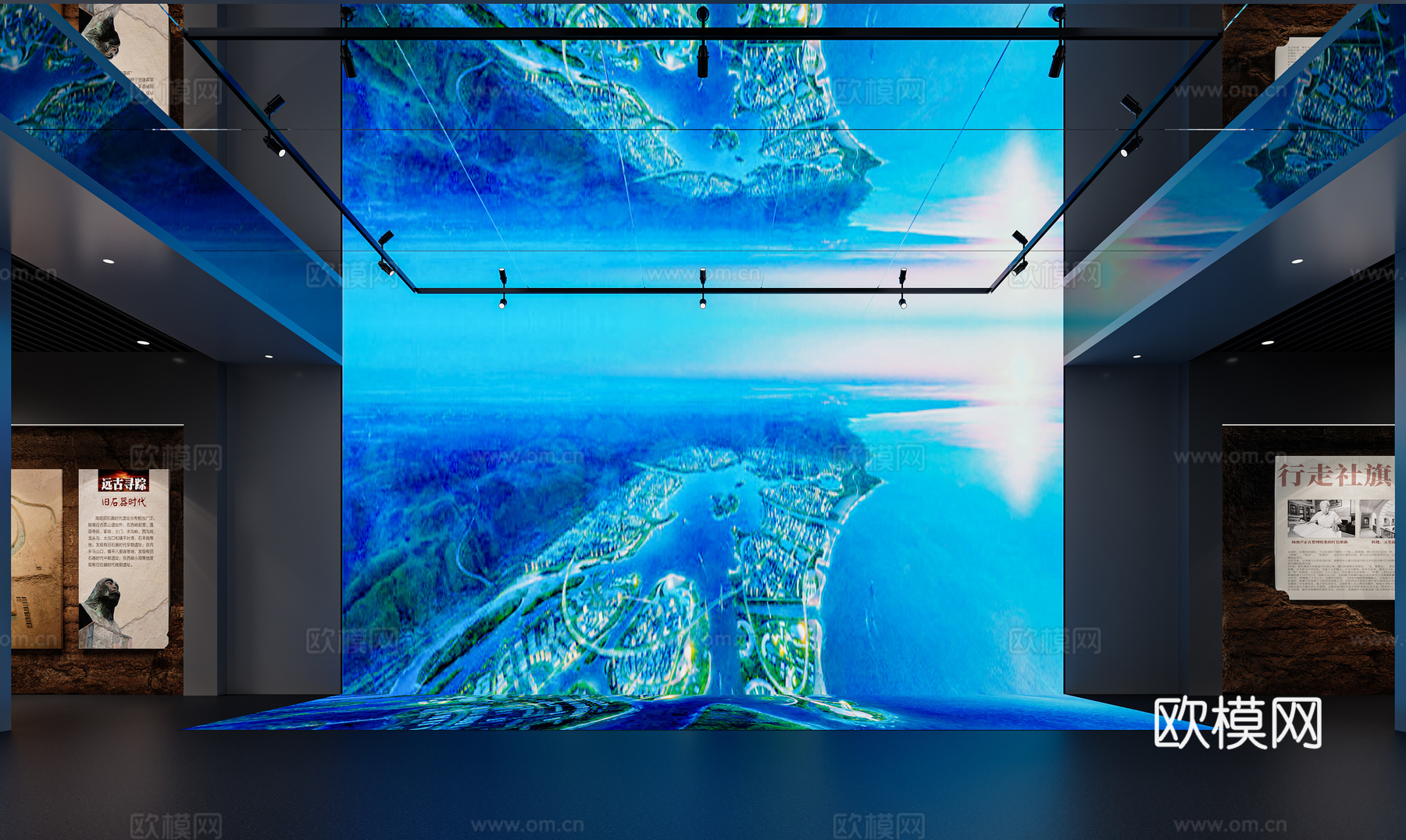 现代匠人书法馆工匠精神文化馆 展厅 文化展厅 博物馆 文化3d模型