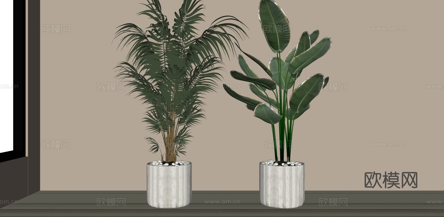 盆栽植物su模型