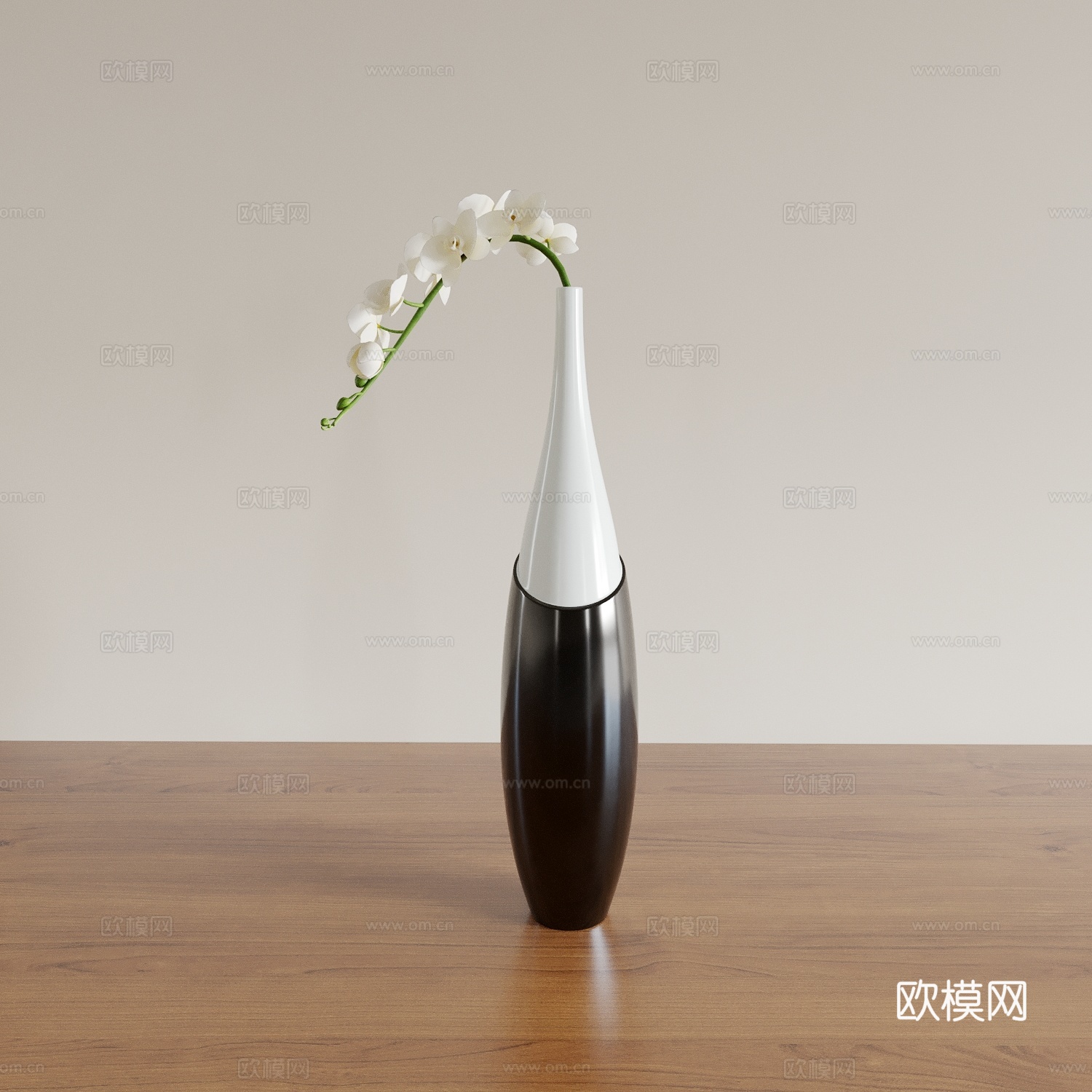 花瓶 花艺 花卉 插花 绿植 盆景 盆栽 室内绿植 植物摆件3d模型