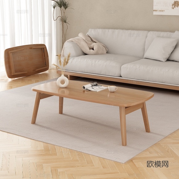 茶几置物架3d模型下载