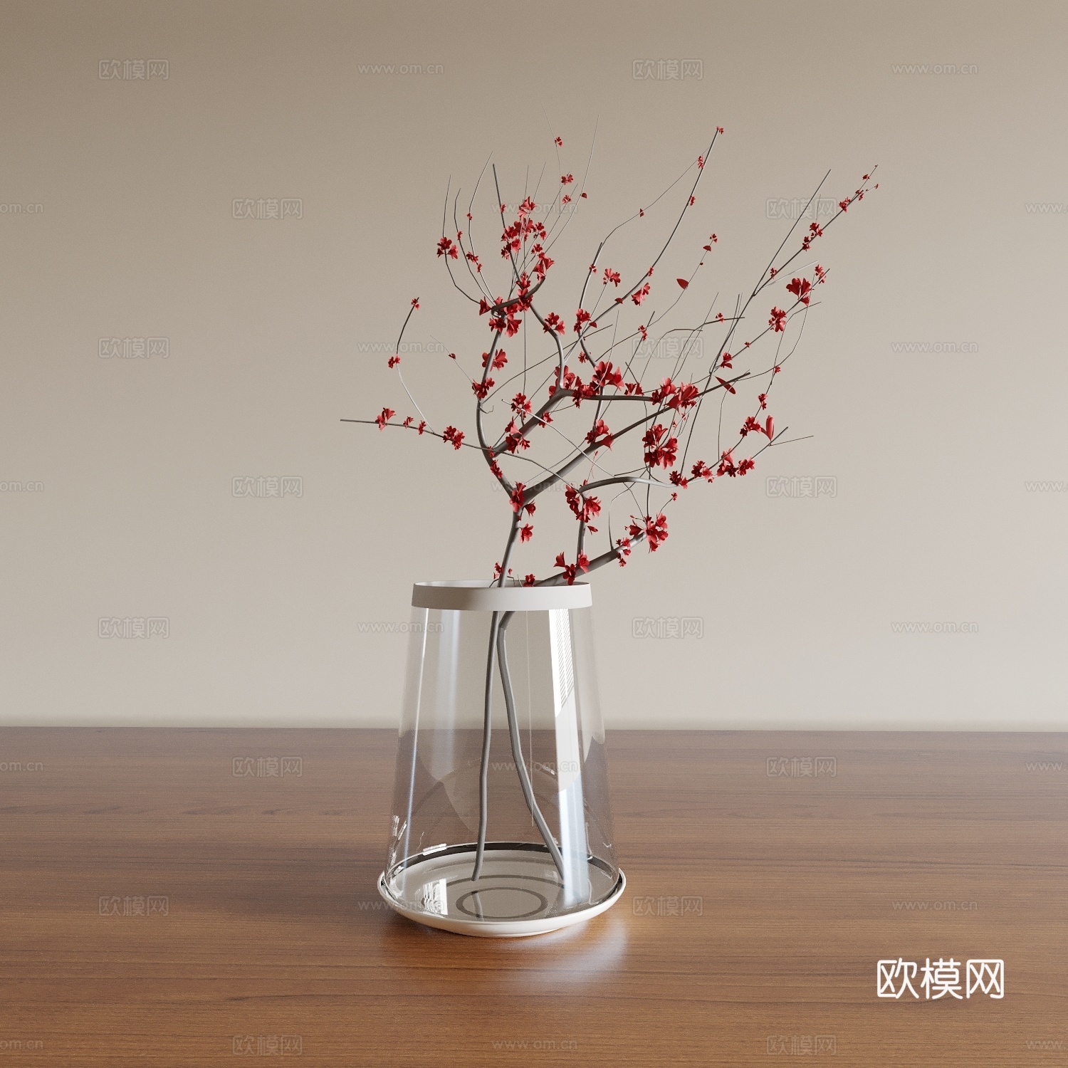 花瓶 花艺 花卉 插花 绿植 盆景 盆栽 室内绿植 植物摆件3d模型