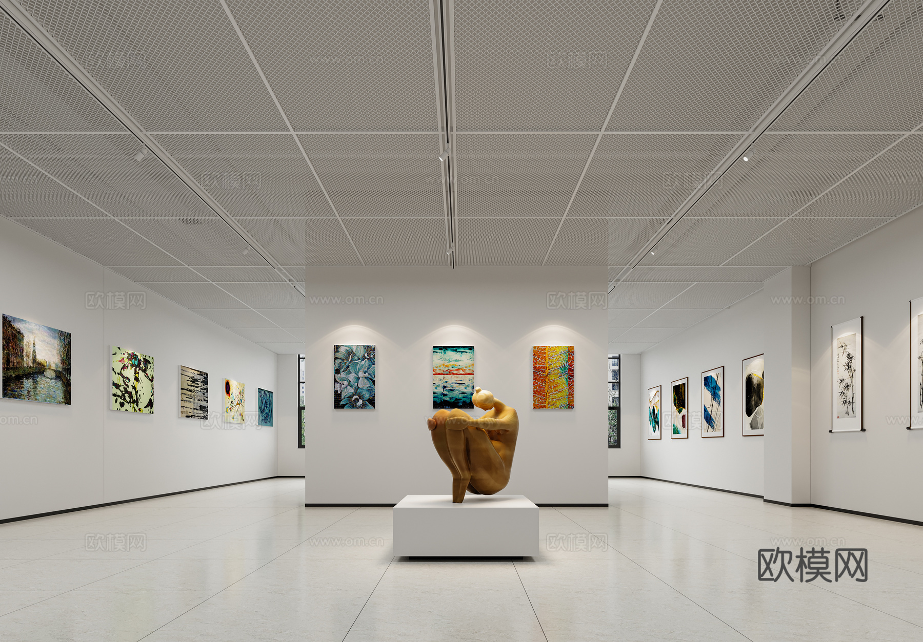 现代匠人文化馆 工匠精神文化馆 展厅 文化展厅 博物馆 文化3d模型